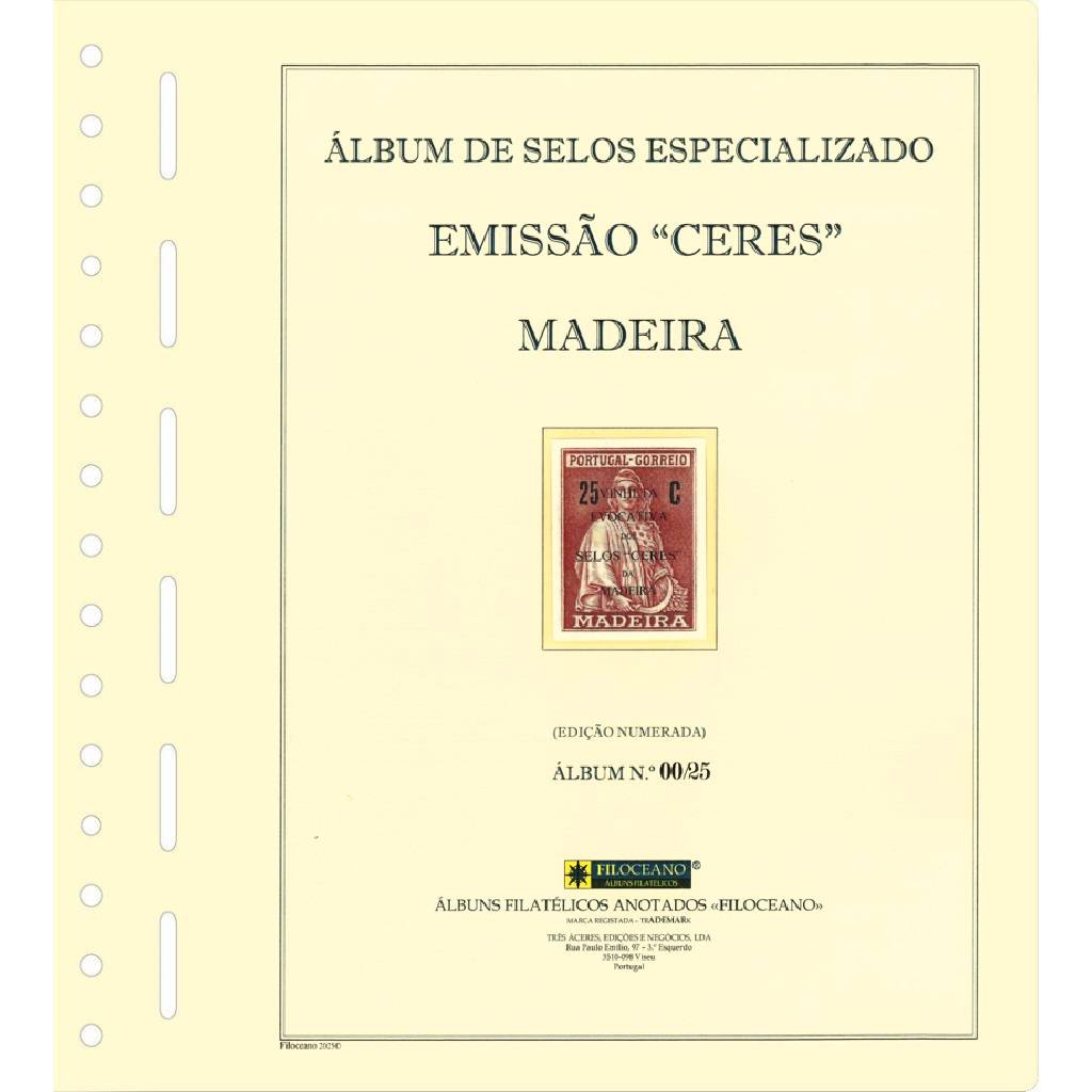 CONJUNTO DE FOLHAS DA MADEIRA (CERES), VERSÃO COM TIRAS PROTETORAS