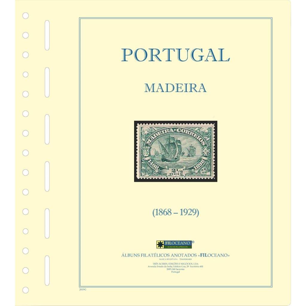 CONJUNTO DE FOLHAS DA MADEIRA E FUNCHAL (1868-1929), VERSÃO COM TIRAS PROTETORAS
