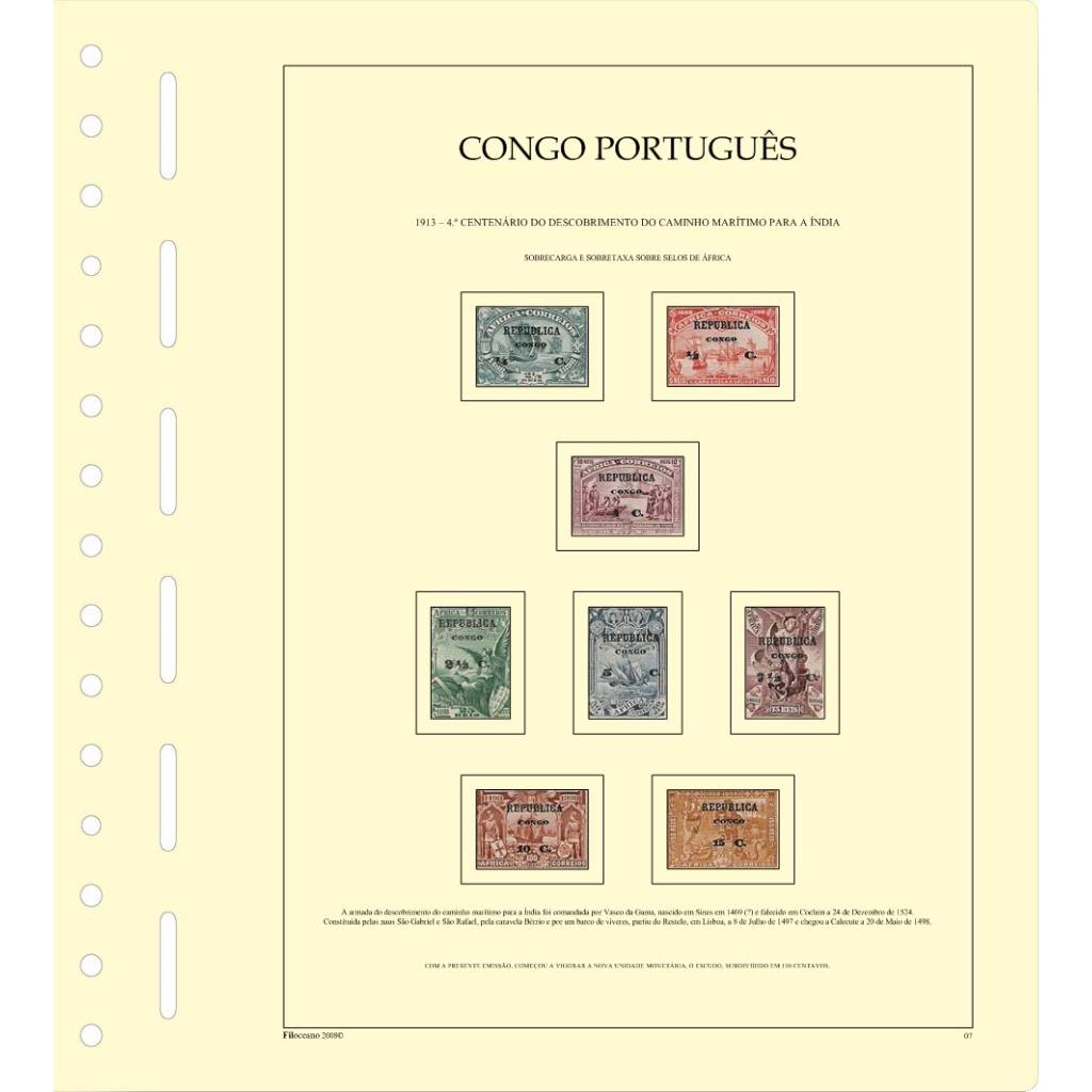 CONJUNTO COMPLETO DE FOLHAS DE CONGO - VERSÃO COM TIRAS PROTETORAS
