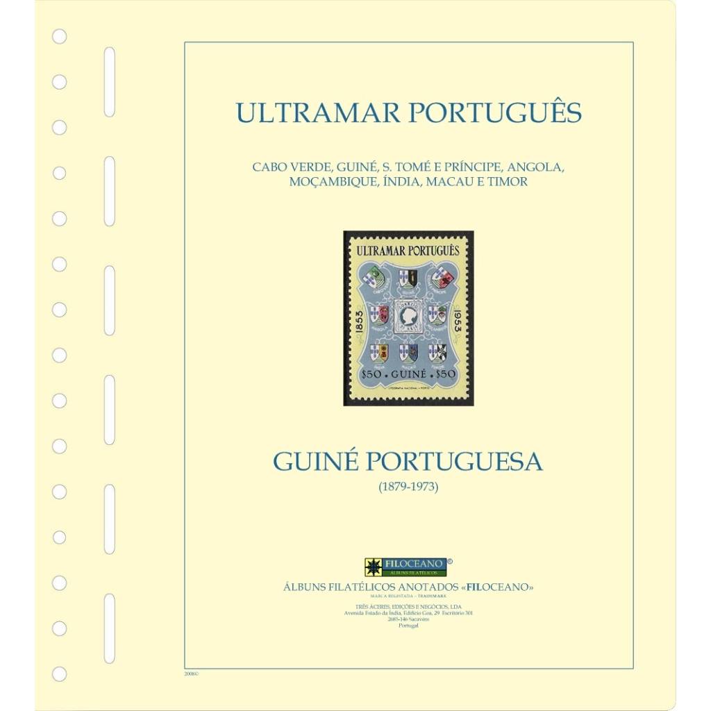 GUINÉ PORTUGUESA - CONJUNTO DE CAPA "SAVANA" COM ESTOJO E FOLHAS SEM TIRAS PROTETORAS